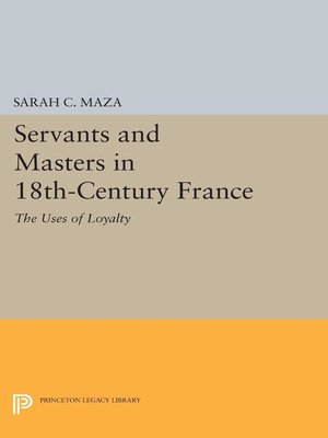cover image of Servants and Masters in 18th-Century France